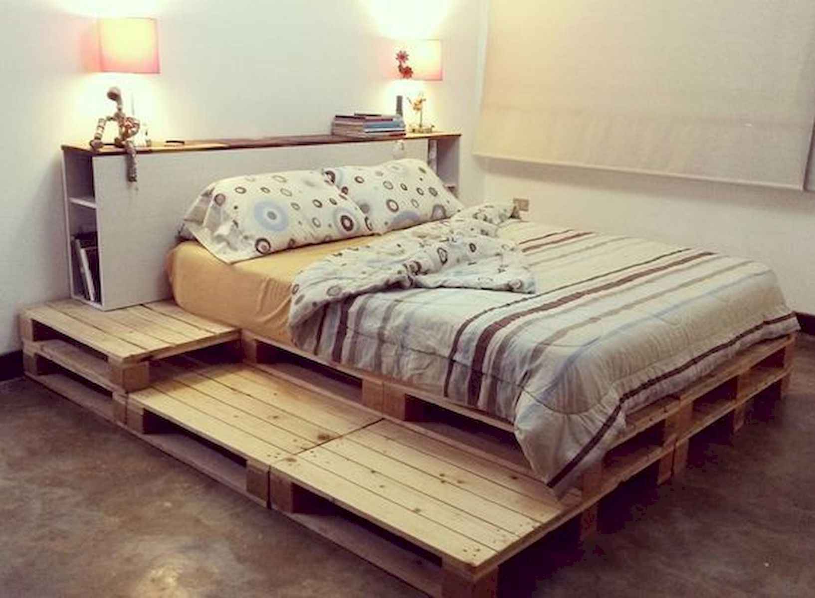 twin pallet bed with storage