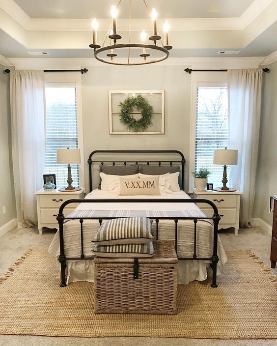 farmhouse bedroom chandelier set