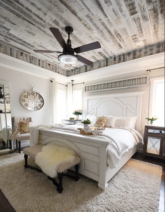 farmhouse bedroom ceiling