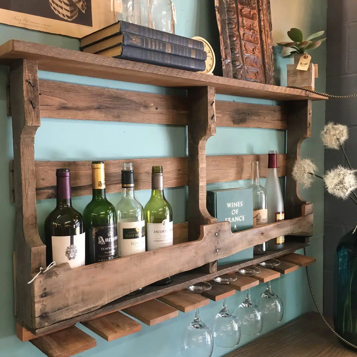 how to make a wine rack out of a pallet