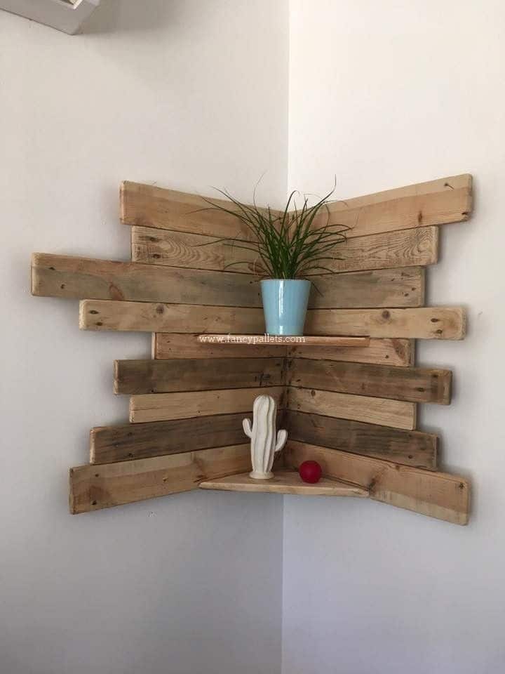 how to make a free standing pallet wall