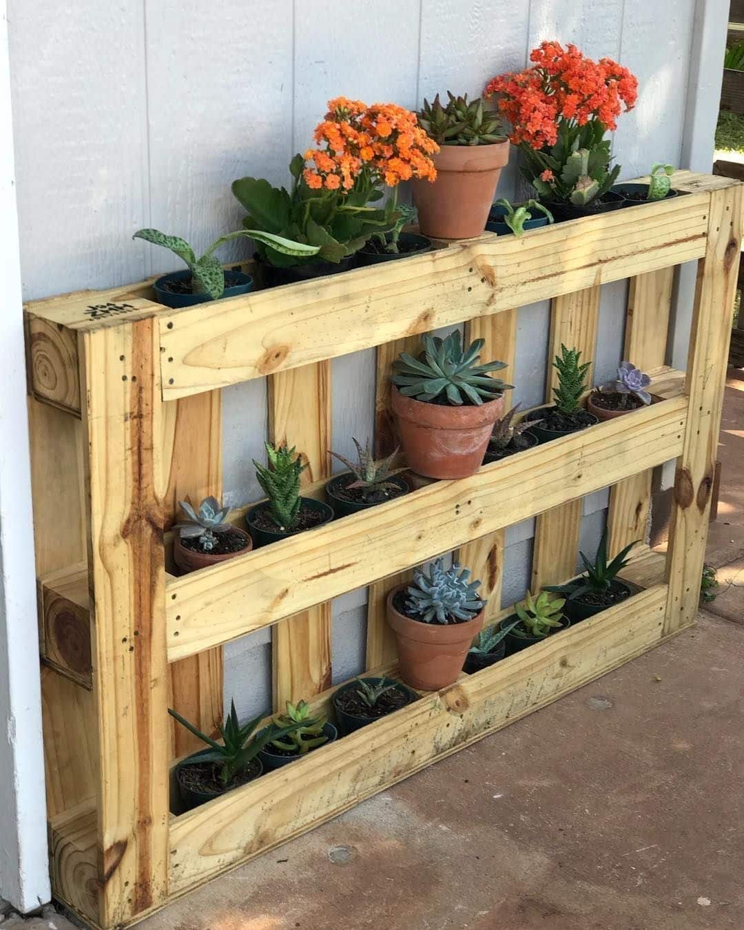 pallet wood shelves