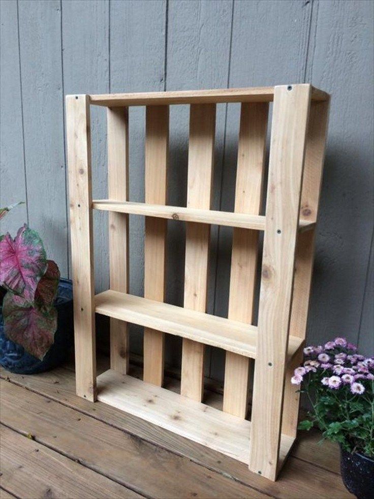 diy pallet shelves