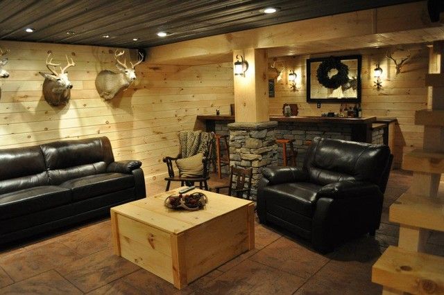small rustic living room