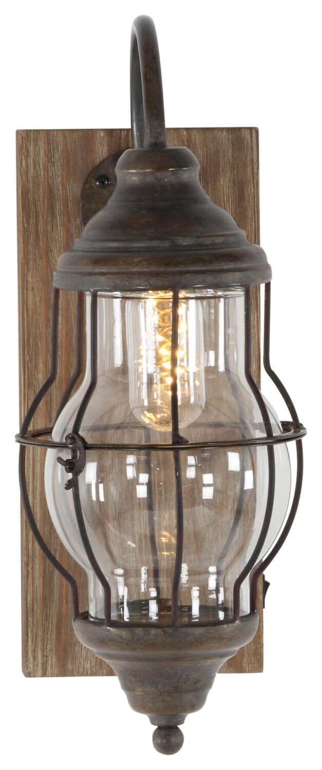 rustic sconce