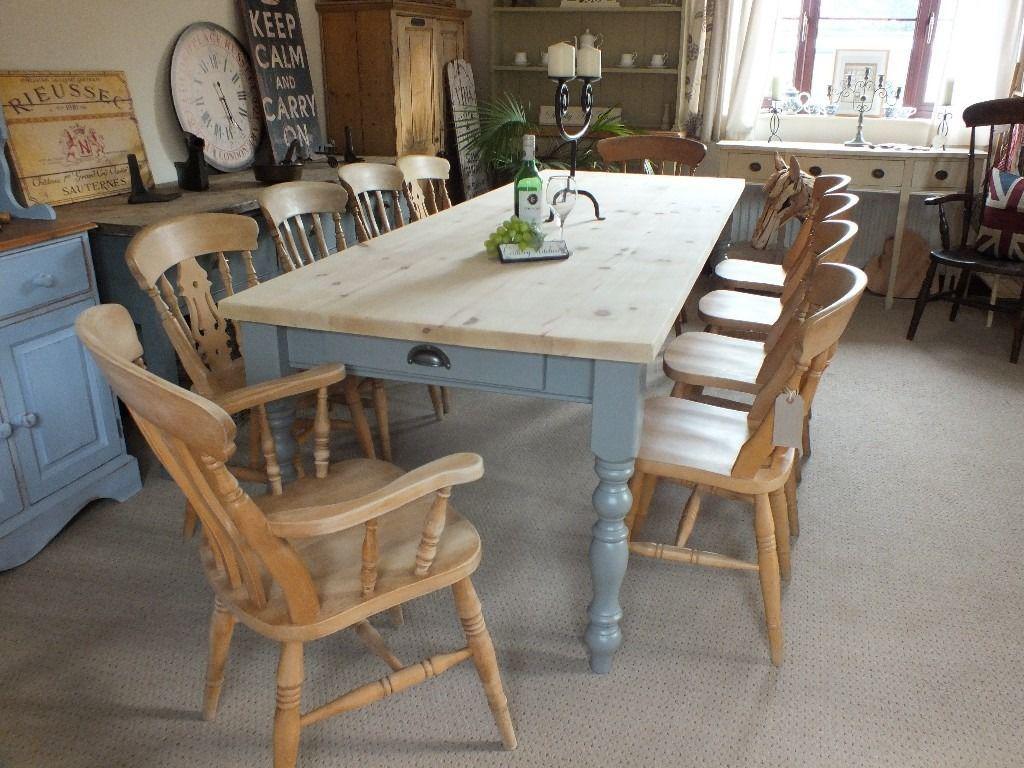small farmhouse dining table set