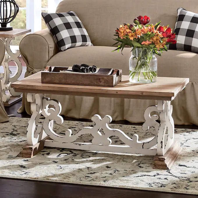 antique coffee table rustic style