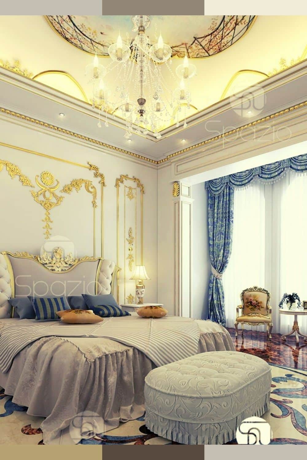 royal bedroom interior design