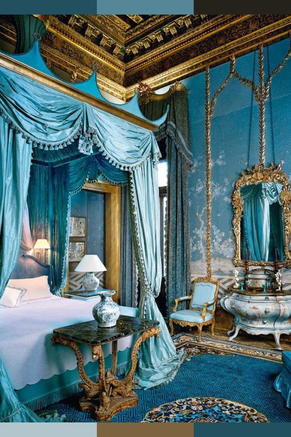 royal blue bedroom decorating ideas