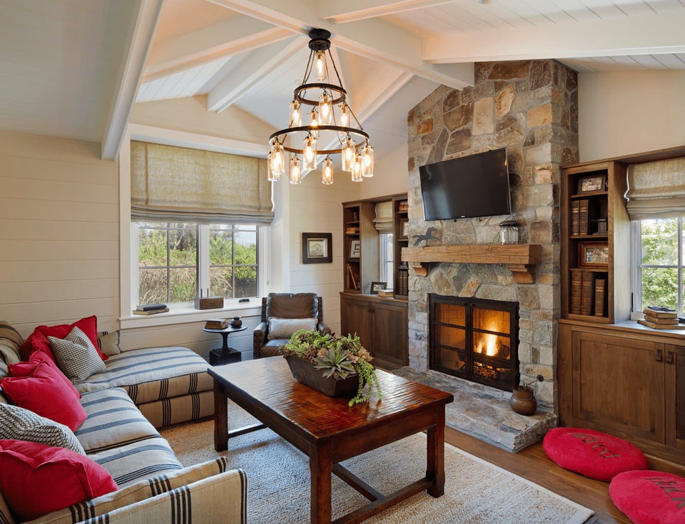 modern farmhouse living room