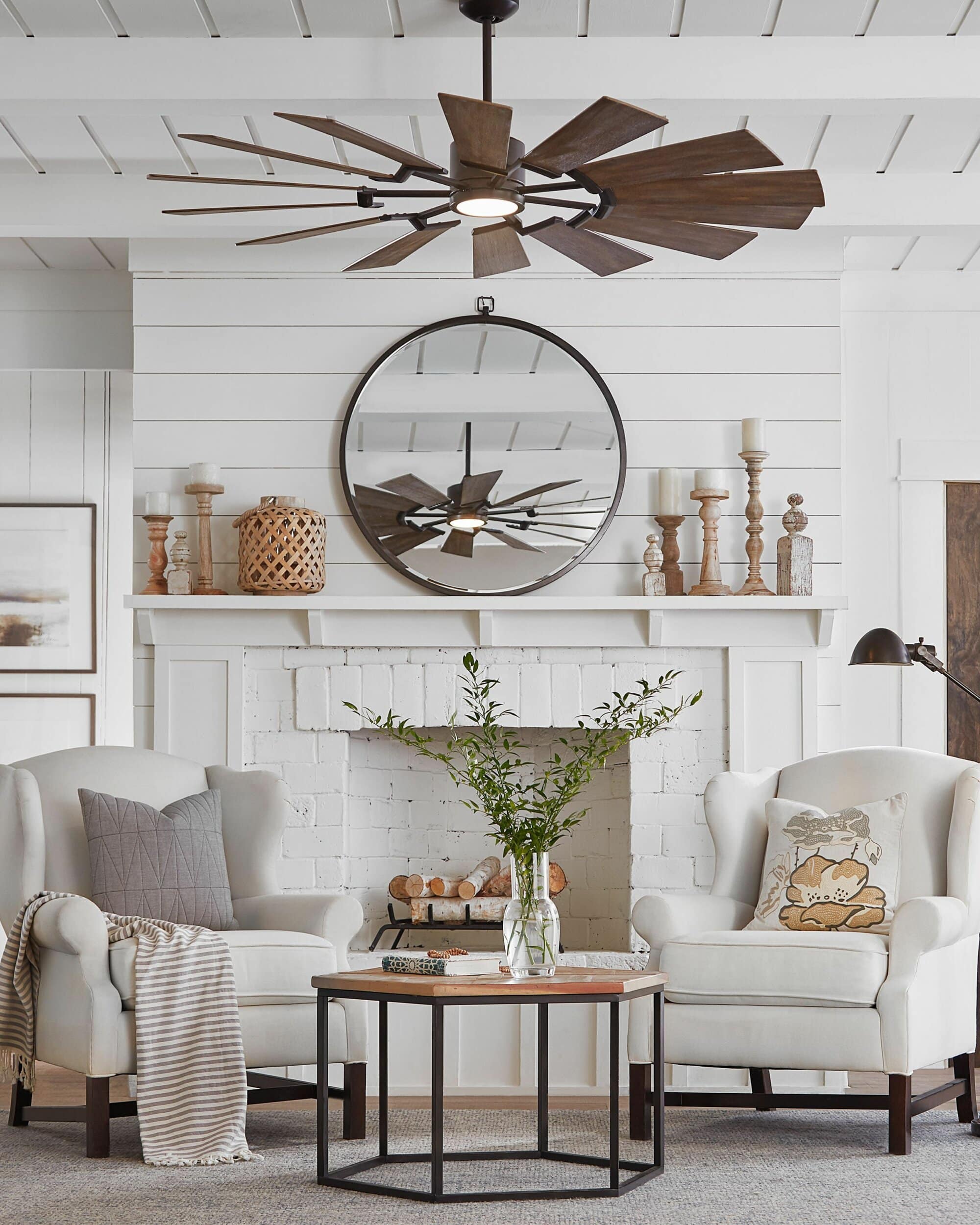 rustic farmhouse living room