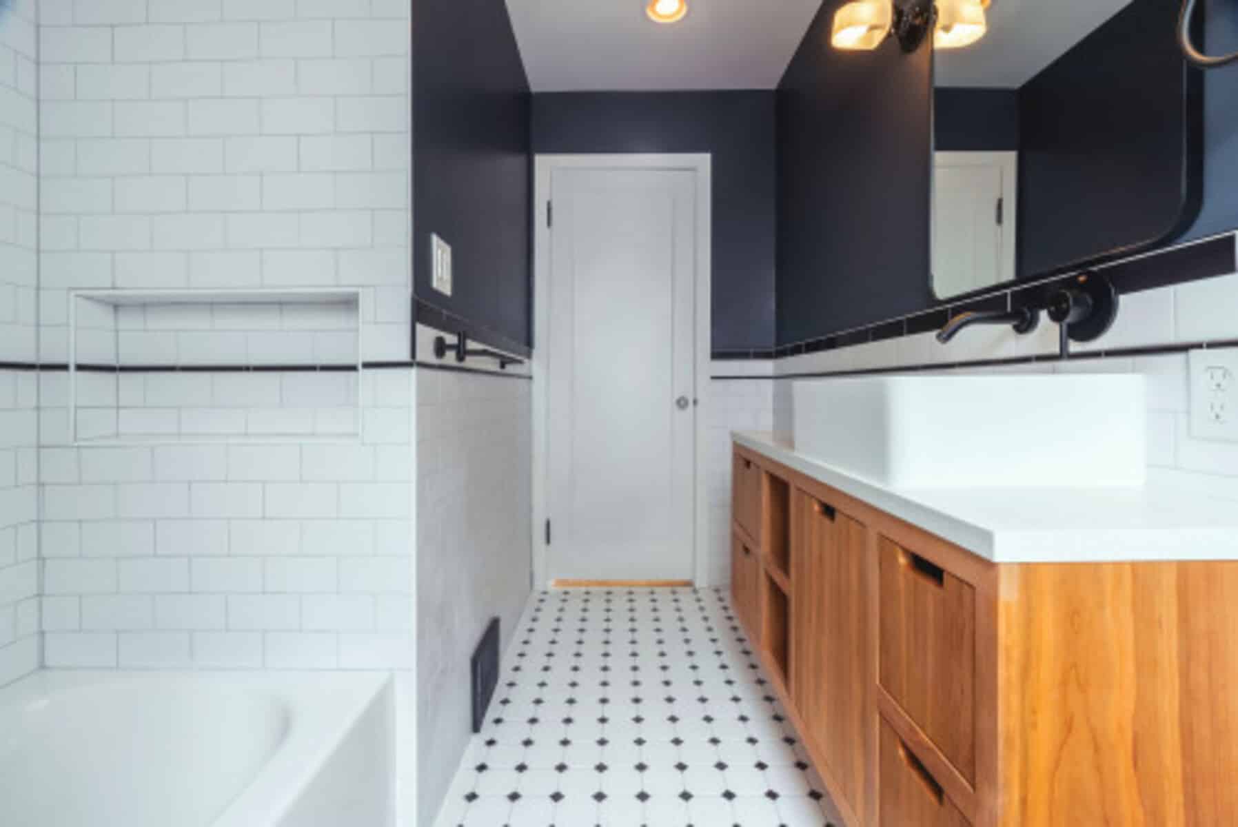 mid century tile bathroom ideas