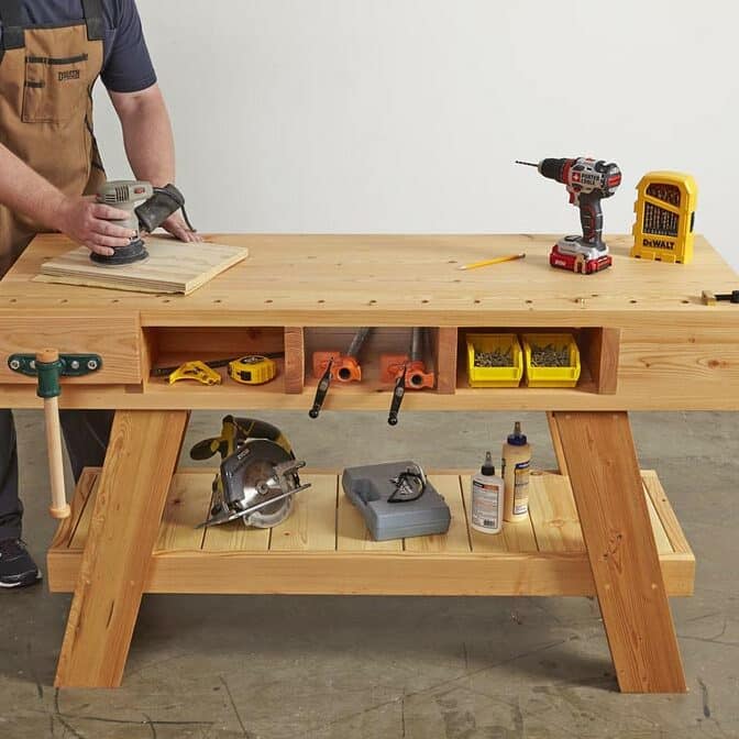 Wooden Type of Workbench