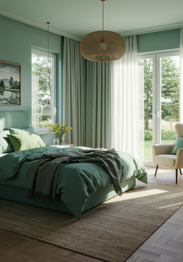 Teal with Muted Greens Ideas