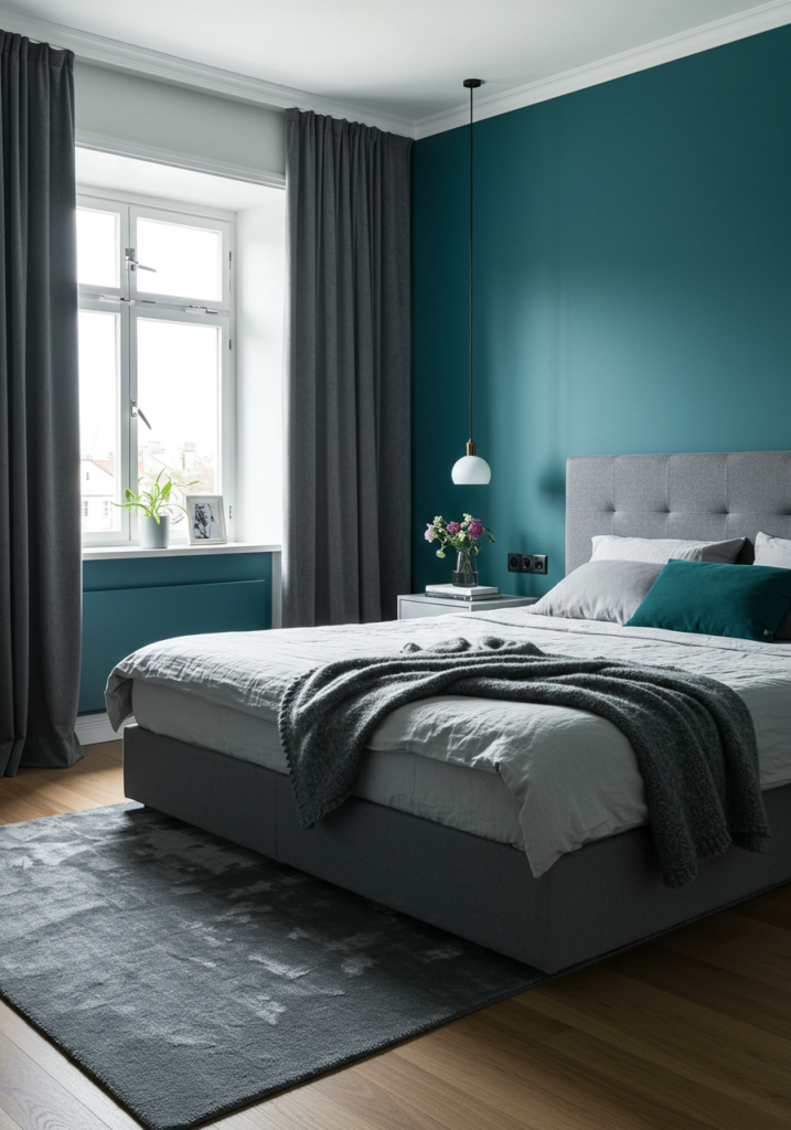 Teal and Grey Bedroom Ideas