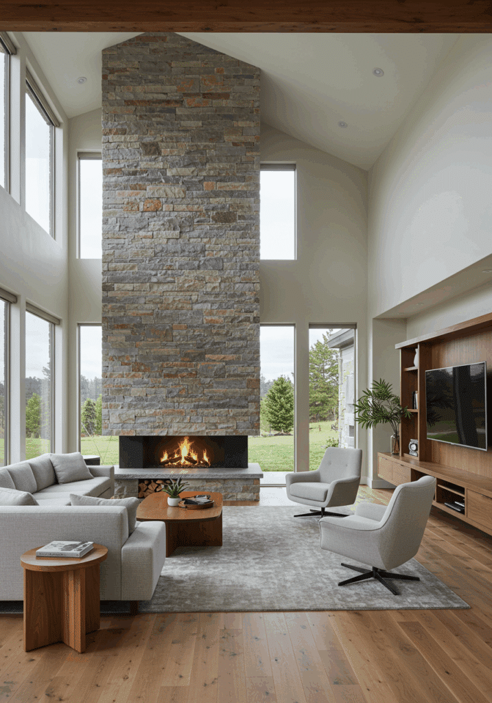 Living Room Layouts with Fireplace and TV