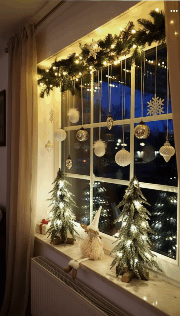 Christmas window decor ideas
