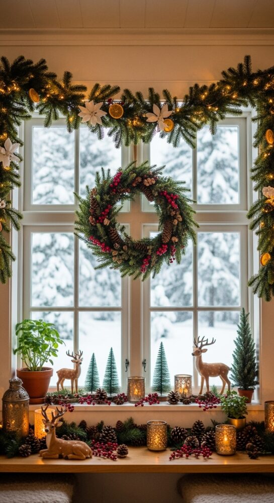23 Festive Christmas Window Decor Ideas for a Magical Home