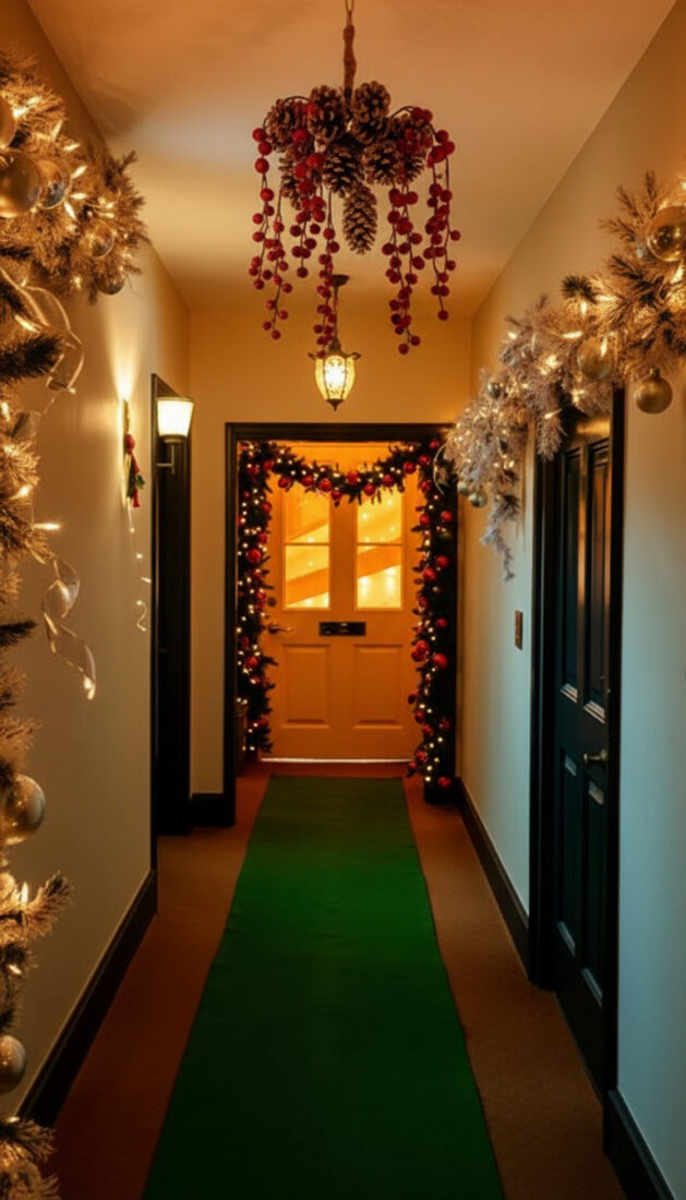 Enchanting Christmas Hallway Decor Ideas for a Festive Entrance - Farm ...