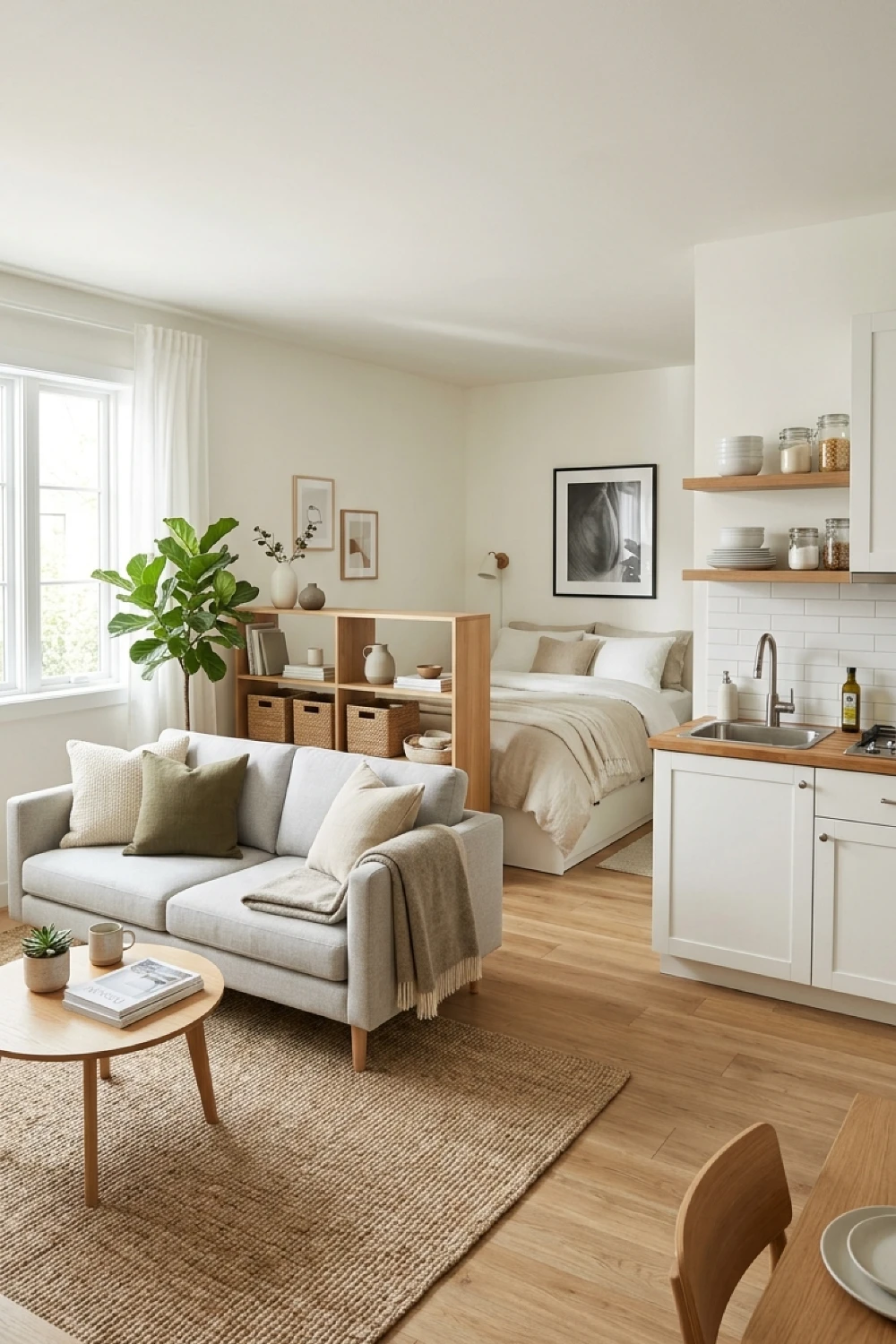 one-room-apartment-ideas-define-boundaries-with-open-shelving.webp