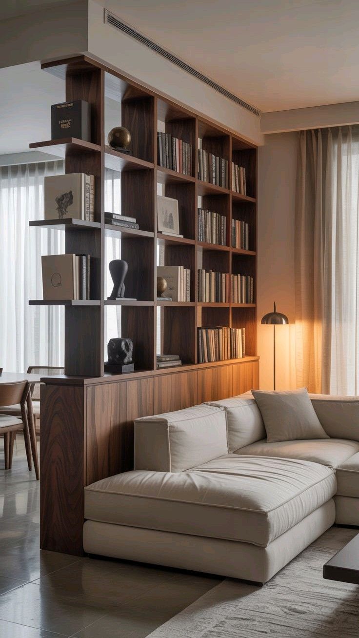 15 Minimalist Wood Furniture Ideas That Will Transform Your Living Room into a Chic Retreat! - 14. Wooden Room Dividers 1