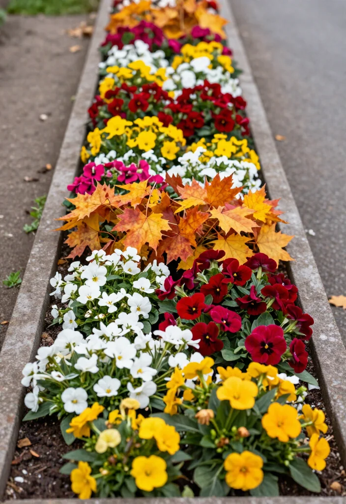 17 Beautiful Narrow Flower Bed Ideas That Will Transform Your Garden (You Won't Believe #5!) - 17. Seasonal Festive Displays 1