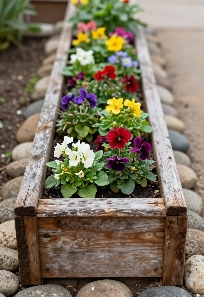 17 Beautiful Narrow Flower Bed Ideas That Will Transform Your Garden (You Won't Believe #5!) - 2. Rustic Raised Flower Beds 1