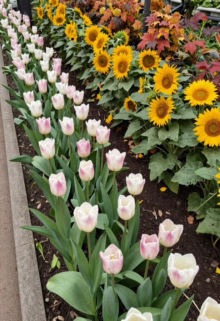 17 Beautiful Narrow Flower Bed Ideas That Will Transform Your Garden (You Won't Believe #5!) - 9. Seasonal Color Pops 1