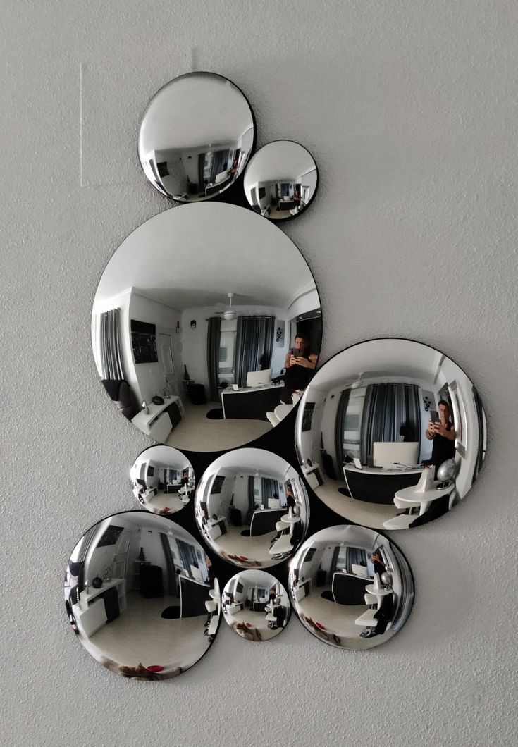 17 Chrome Wall Art Pieces That Will Spark Joy in Your Home (Get Ready to Love #8!) - 5. Circular Chrome Mosaic 1