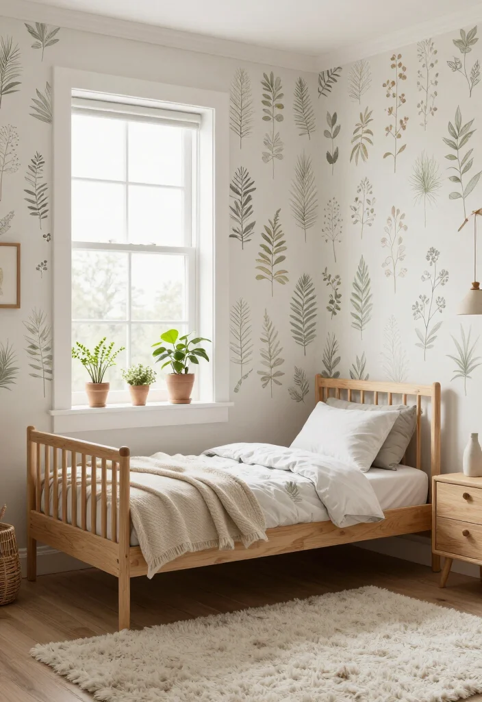 17 Neutral Toddler Bedroom Ideas That'll Make You Say 'I Want That for My Child!' - 12. Nature-Inspired Decor 1