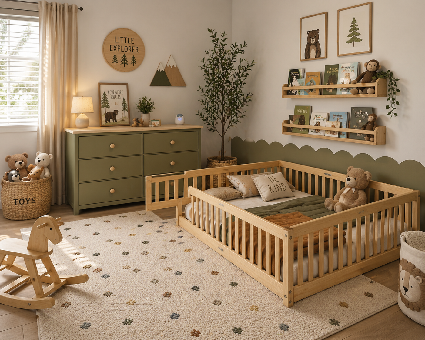 17 Neutral Toddler Bedroom Ideas That'll Make You Say 'I Want That for My Child!' - 15. Thoughtful Color Combinations 1