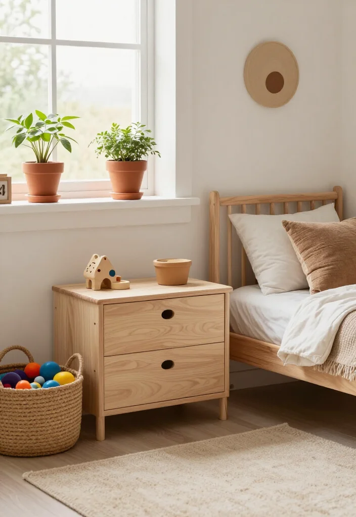 17 Neutral Toddler Bedroom Ideas That'll Make You Say 'I Want That for My Child!' - 5. Earthy Accents 1