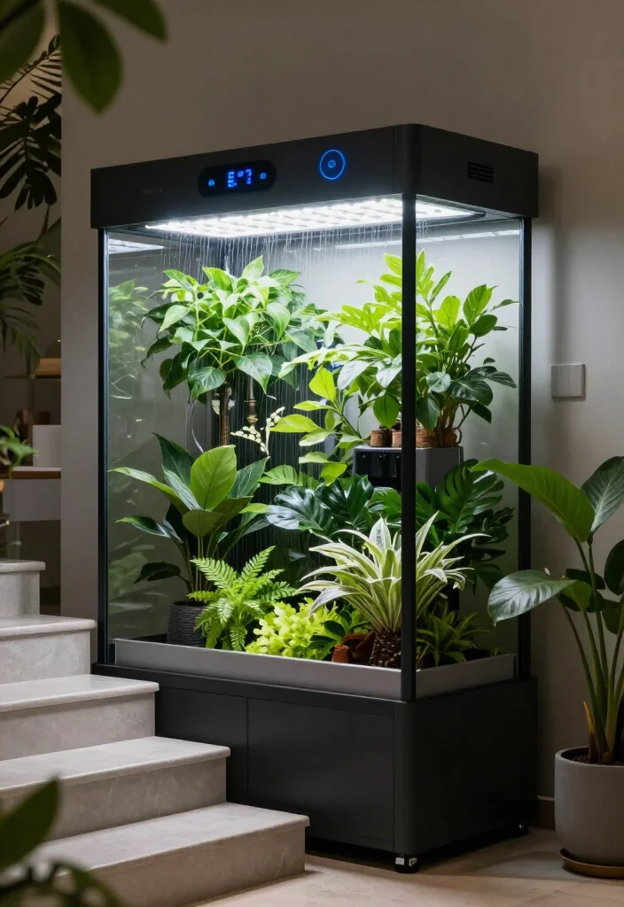 19 Luxury Indoor Gardens Under Stairs That Will Transform Your Home into a Botanical Paradise! - 12. Smart Indoor Gardening Systems 1