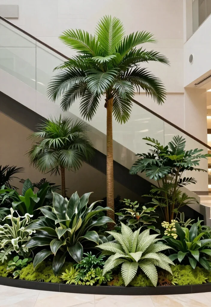 19 Luxury Indoor Gardens Under Stairs That Will Transform Your Home into a Botanical Paradise! - 13. Artful Plant Arrangements 1