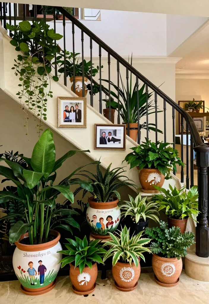19 Luxury Indoor Gardens Under Stairs That Will Transform Your Home into a Botanical Paradise! - 19. Personalized Touches 1