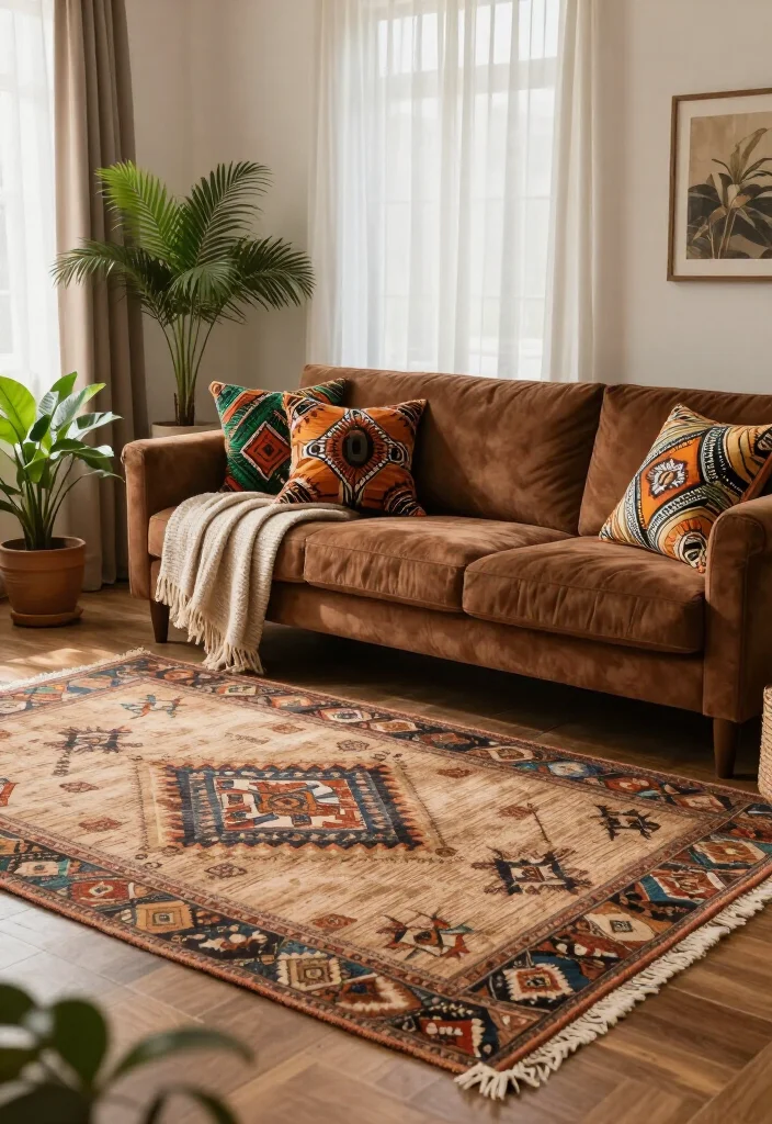 19 Stunning African Boho Living Room Designs That'll Transform Your Space! - 1. Earthy Tones and Textiles 1
