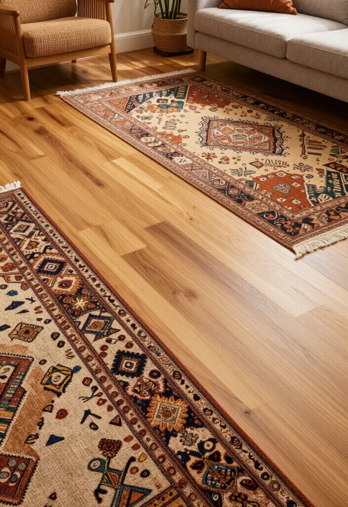 19 Stunning African Boho Living Room Designs That'll Transform Your Space! - 12. Unique Flooring Options 1