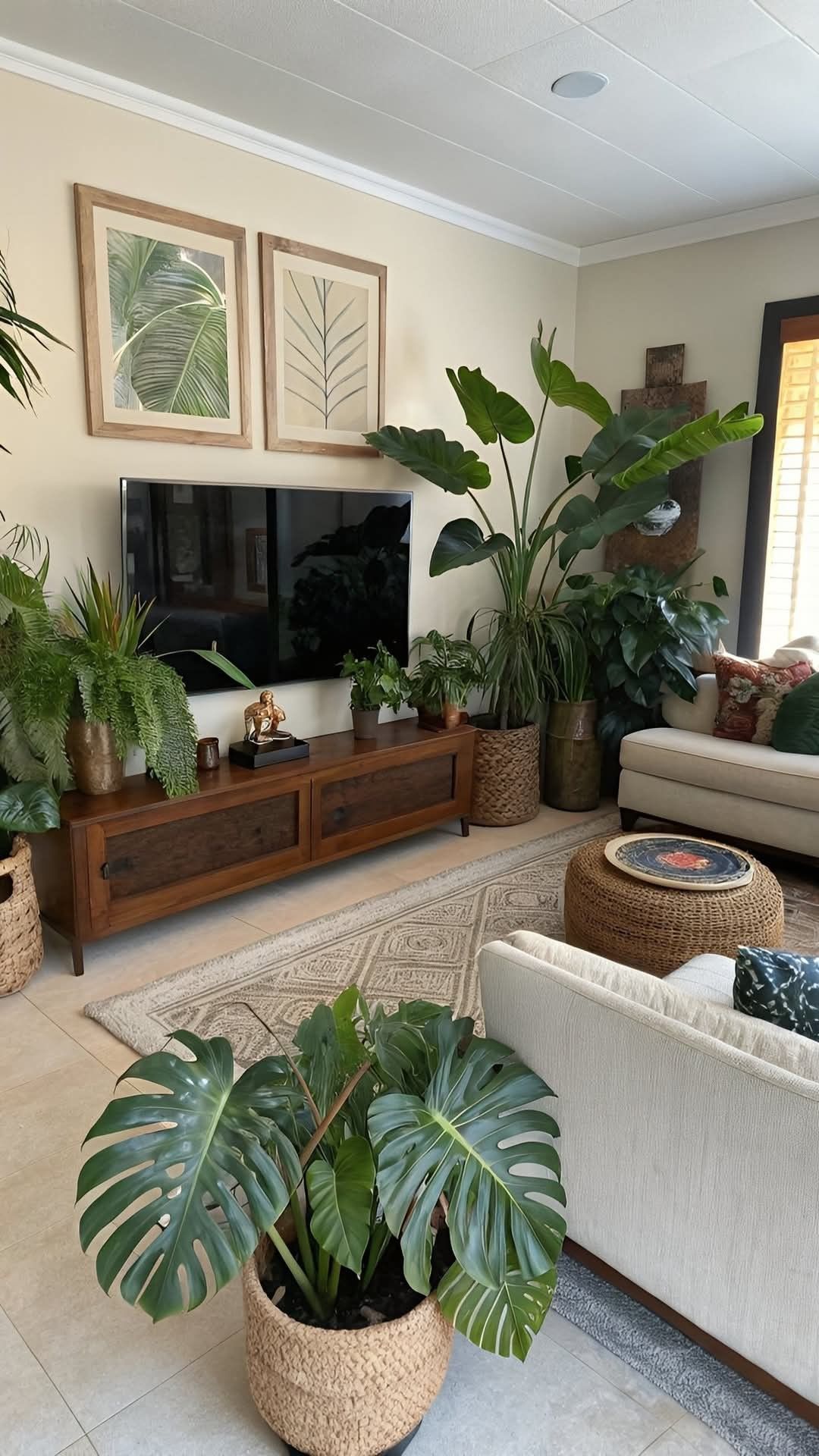 19 Stunning African Boho Living Room Designs That'll Transform Your Space! - 13. Bringing in the Outdoors 1