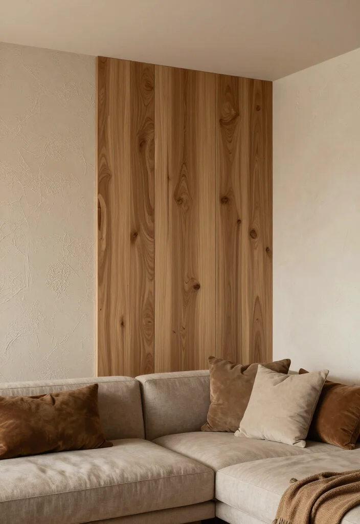 19 Stunning African Boho Living Room Designs That'll Transform Your Space! - 18. Textured Wall Treatments 1