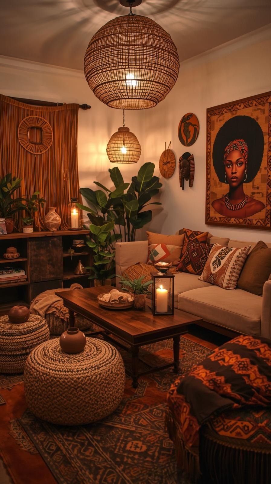 19 Stunning African Boho Living Room Designs That'll Transform Your Space! - 8. Cultural References 1