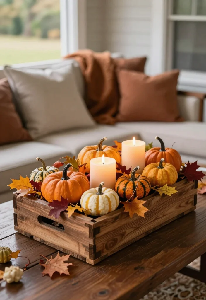 20 Affordable Fall Porch Decor Hacks You Can Make This Weekend! - 5. Fall-Infused Table Centerpieces 1