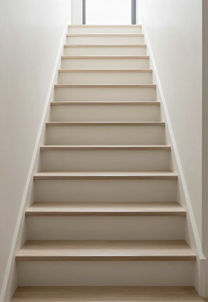 20 Creative Stair Riser Stickers That Will Elevate Your DIY Game (Can You Handle #6?) - 8. Minimalist Magic 1