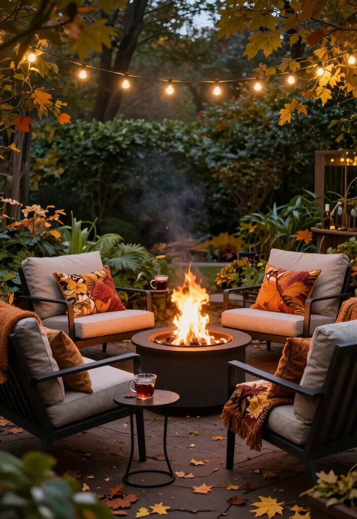 20 Stunning Outdoor Fall Decor Ideas That Will Transform Your Yard Into a Cozy Haven! - 2. Cozy Outdoor Seating Areas 1
